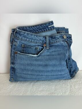 Old Navy High-Rise Curvy OG Straight Jeans - Light Blue